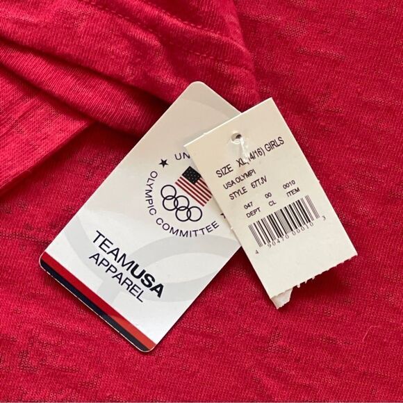USA Olympic Team Red Burnout T-Shirt • Youth Size XL • NWT - Picture 8 of 8